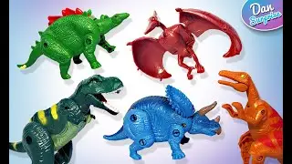 50 Dinosaur Transforming Eggs - T-Rex, Spinosaurus, Stegosaurus, Brachiosaurus, Pteranodon, Raptor