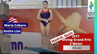 2017 Maria Coburn USA Diving - Madrid Diving Grand Prix - 3 Meter Diving finals