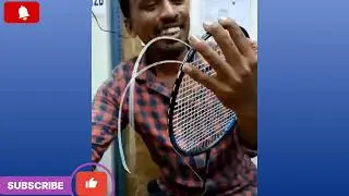 Badminton racket string repair / fixing