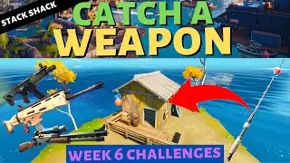 Catch a *WEAPON* at Stack Shack in Fortnite! 🎣 (Week 6: Stack Shack Location)