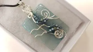 Stone Pendant with Seed Beads!  Eps 444