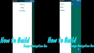 How to Build Swipe Navigation Menu / Slide Menu in Sketchware Andriod App