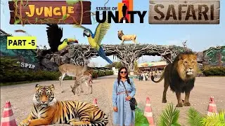Part 5 Pune To Gujrat Road Trip | जंगल सफारी थरार 🔥 | Statue of Unity Pet Zone & Safari