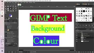 Цвет фона текста GIMP