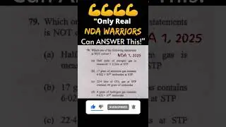 🎯1 PYQ a Day = Better Score in NDA GAT| NDA 2026 Preparation #ndaexam #tranding #feedshorts #nda2026