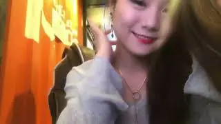 AfreecaTV female streamer playing Sudden Attack at an internet cafe, Korean BJ