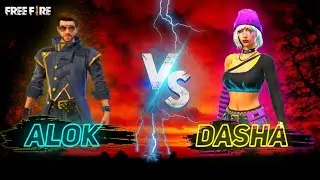 Dj Alok Vs Dasha | Dj Alok Vs Dasha In Free Fire | Dasha Vs Alok | Dasha Vs Dj Alok | Dasha and Alok