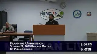 Meridian Township Planning Commission Meeting - October 27, 2025