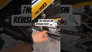 Una parada r&aacute;pida en Tintorero para chequear la cadena y el rin de la Rex 250.