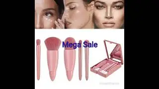 5pcs Travel Size Makeup Brushes Set Mini Makeup Brushes, #diymakeup #makeupsponge  #makeupkit