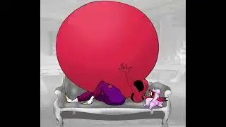 Cadenza's After-Buffet Couch Crash - belly stuffing