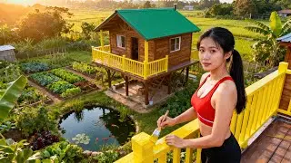 【木造建築DIY】木製キャビンの手すりを作る｜キャビンをペイントするチュートリアル | DIY Wooden Cabin Railings Tutorial - Painting the Cabin