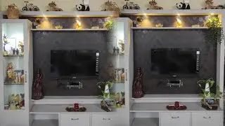 Indian 🏠 TV Unit Tour | Organization Ideas | Traditional Decor Items | #trending #viralvideo #home