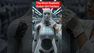 The Most Realistic Robot Girl Factory 🤖 | 4K Ultra Realistic #Shorts #AI #robot #tech #robotgirl #ai