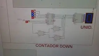 CONTADOR REVERSA UP DOWN SIMPLE PARTE 2  74LS193