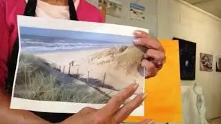2018 oktober, Schilderen: Vanuit de Zeereep mijn onderwerp gekozen!