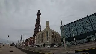 Blackpool Town Centre & promenade  Virtual Tour By Walk 4K