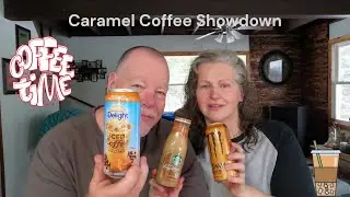 Caramel Coffee Showdown. Starbucks Caramel Frappuccino, Monster Caramel Java, International Delights