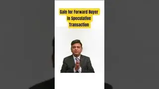 Gain for Forward Buyer In Speculative Transaction | Financial Management | CA Maulin Kadikar