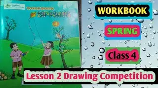 #Lesson-2 Drawing Competition Workbook Spring Class-4 #english#kabir classes#English workbook spring