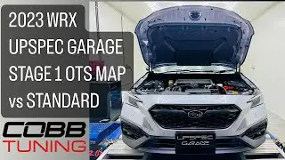 2023 WRX UPSPEC STAGE 1 OTS MAP vs STOCK, no bolt ons.