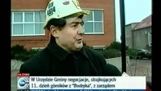 11 dzień strajku g&oacute;rnik&oacute;w w KWK Budryk 2007r.