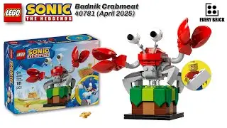 LEGO Sonic - Badnik Crabmeat - 40781 Speed Build (60fps)