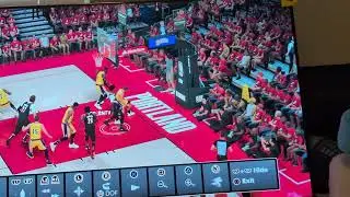 LeBron Chase down BLOCK!!! In playoffs vs Portland In 2k23  