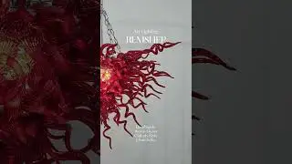 Red Chihuly-Style Glass Chandelier | Statement Art Lighting#chihuly #chihulyglass #glasschandelier