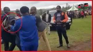 🔥BREAKING NEWS! DP Riggy G's wife security shamelessly attack Daily Nation journalist in Murang'a
