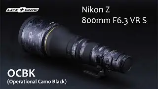 LIFE+GUARD Nikon Z 800mm F6.3 VR S  OCBK Lens skin