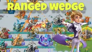 Lords Mobile - Killing real target on ranged wedge with new trick. Big rallies