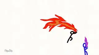 Part 1 stickman fight #animation  #flipaclip 