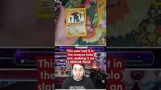 THE CRAZIEST ERROR PACK! Vintage Pokemon Neo Destiny Booster Box LIVE BREAK #Shorts