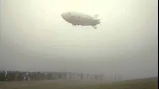 Rc Blimp Above the People  Hovering