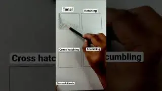 4 techniques of shading| shading tutorials #shorts #shadingtips