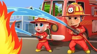 Firefighters Song 🔥🚒 Fire Truck Rescue Team | Funny Bunny - Kids Songs & Nursery Rhymes Compilation