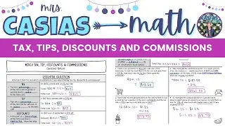 Tax, Tips, Discounts and Commissions - Percent Applications | 7th Grade Math Lesson