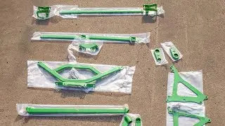 Toyota Gt86 Subaru Brz Scion frs chassis bracing kit unpacking