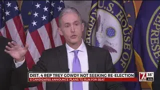 Dist. 4 Rep. Trey Gowdy not seeking re-election