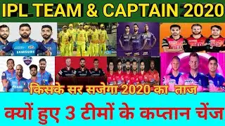 IPL Team Vice Captain And All Team Captain List 2020