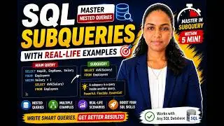 SQL Subqueries | Master Nested Queries with Real-Life Examples | Master in SubQuery Within 5 Min