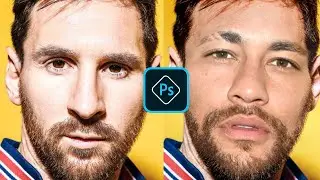 Face replacement in photoshop