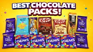 Best Chocolate Packs Unboxing 🍫 | Cadbury, KitKat, Gems & More | ASMR