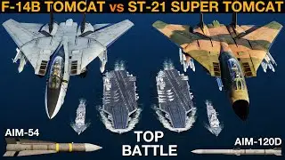 Авиакрыло F-14B &laquo;Томкэт&raquo; против авиакрыла ST-21 &laquo;Супер Томкэт&raquo; (Naval Battle 101) | DCS