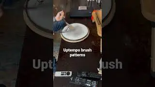 Uptempo brush patterns with unintentional trash-can ending