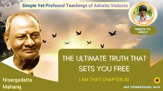 The Ultimate Truth That Sets You Free! |  I AM THAT | Nisargadatta Maharaj