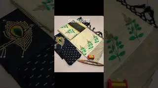 Kuthampuly  &hearts;️Tissue sarees with flower print/Thulasi print/tissue line set saree🌿🌺 DM -9526310593