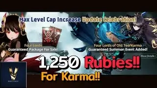 Seven Knights - 1250 Rubies for Karma Four Lords Event!!
