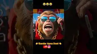 Flight Mein bandar ka lafra - Motku bhai aya🤣😂 Funny Monkey Video #shorts #Aivlog #aimonley #ai